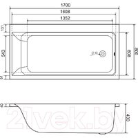 Lauter Seraphina 170x80 2112170R (с ножками) Image #14