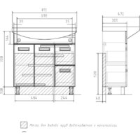 Volna Тумба под умывальник Joli 80.2D.2Y Image #7