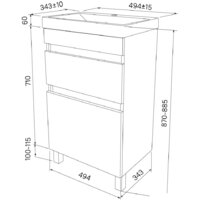 IDDIS Тумба под умывальник Zodiac ZOD5CBFi95 Image #7