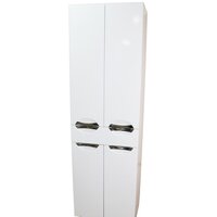 СанитаМебель Шкаф для ванной Камелия-55 Д3 (белый)