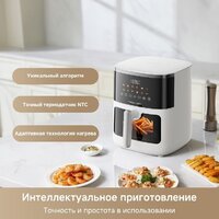 Аэрогриль (аэрофритюрница) Trouver Air Fryer FD10 Pro Max (белый) - Превью изображения №9 — Интернет-магазин Your Sale