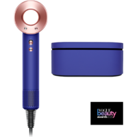 Dyson HD15 Supersonic (с переходником на евровилку, синий/розовое золото)