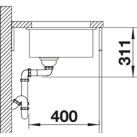 Blanco Subline 375-U (глянцевый белый) 516035 Image #5