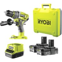Ударная дрель-шуруповерт Ryobi R18PD7-220B 5133004295 (с 2-мя АКБ, кейс) - Превью изображения №2 — Интернет-магазин Your Sale