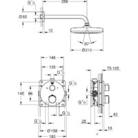 Душевая система Grohe Grohtherm 34726000 - Превью изображения №3 — Интернет-магазин Your Sale