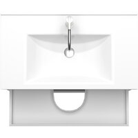 ЗОВ Тумба с умывальником Парма 80 P80LWP0MWHMC1A-OL80 (белый/белый галифакс) Image #2