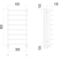TERMINUS Стандарт П8 500x800 нп (хром) Image #3