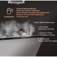 Встраиваемая посудомоечная машина Weissgauff BDW 6140 Ultra Real Autoopen Infolight - Превью изображения №18 — Интернет-магазин Your Sale