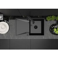 Кухонная мойка Kernau KGS J 5079 1B1D Deep Black - Превью изображения №2 — Интернет-магазин Your Sale