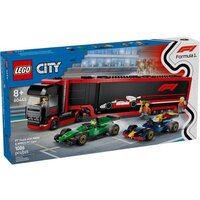 LEGO City 60445 Грузовик F1 с болидами RB20 и AMR24 F1