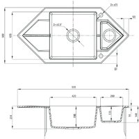 Deante Hexon ZQP S653 (серый металлик) Image #2