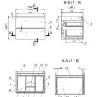Cersanit Тумба с умывальником Lara + Moduo 60 S-UM-MOD60/1 Image #2