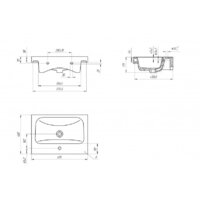 Cersanit Тумба с умывальником Lara + Moduo 60 S-UM-MOD60/1 Image #9