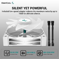 Система жидкостного охлаждения для процессора DeepCool LS520 SE WH R-LS520-WHAMMM-G-1 - Превью изображения №5 — Интернет-магазин Your Sale
