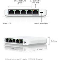 Управляемый коммутатор 2-го уровня Ubiquiti UniFi Switch Flex Mini 2.5G - Превью изображения №5 — Интернет-магазин Your Sale