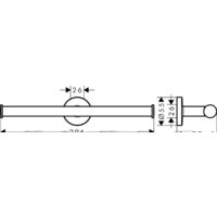 Держатель для туалетной бумаги Hansgrohe Logis UA 41717000 - Превью изображения №2 — Интернет-магазин Your Sale
