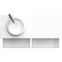 ЗОВ Тумба под умывальник Кито 120 K120LW0MRMC (белый/тростник) Image #3