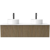 ЗОВ Тумба под умывальник Кито 120 K120LW0MRMC (белый/тростник) Image #2