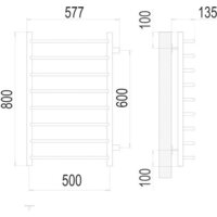 TERMINUS Виктория П8 500x800 нп (хром) Image #3