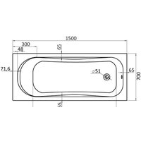 Santek Тенерифе 150x70 без гидромассажа [WH302213] Image #2