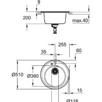 Grohe K200 50-C 51 1.0 31656AP0 (черный гранит) Image #3