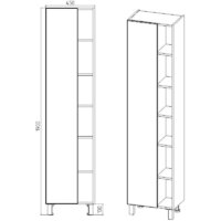 Viant Шкаф-пенал Бостон VBOS450-PEN Image #5