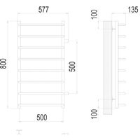 TERMINUS Стандарт П8 500x800 бп 500 (хром) Image #3