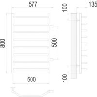 TERMINUS Виктория П8 500x800 бп (хром) Image #3
