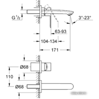 Смеситель без скрытого механизма Grohe Eurostyle Cosmopolitan 19571002 - Превью изображения №2 — Интернет-магазин Your Sale