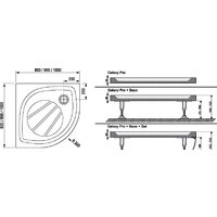 Ravak Galaxy Elipso Pro 100x100 [XA23AA01010] Image #3