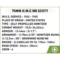 Конструктор Cobi Historical Collection WWII H.M.C. M8 Scott - Превью изображения №6 — Интернет-магазин Your Sale