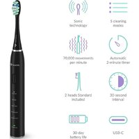 Электрическая зубная щетка TrueLife SonicBrush Clean30 (черный) - Превью изображения №4 — Интернет-магазин Your Sale