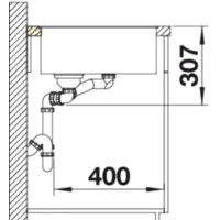 Blanco Axia III 6 S-F (разделочная доска из ясеня, белый) Image #4