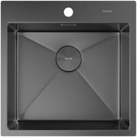 Кухонная мойка ZorG Zerox 51 IF PVD Gunblack - Превью изображения №3 — Интернет-магазин Your Sale