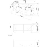 MarkaOne Gracia 170x99R (с каркасом) Image #3