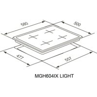 Варочная панель Meferi MGH604IX Light - Превью изображения №16 — Интернет-магазин Your Sale
