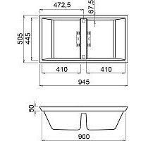 Кухонная мойка Elleci Dogma 100 Slim Black K86 EKD1008686MSLM (standard SIR) - Превью изображения №2 — Интернет-магазин Your Sale