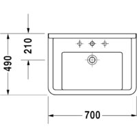 Duravit Starck 3 70x49 (0304700000) Image #2