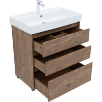 Aquanet Тумба под умывальник Nova Lite 75 302474 (дуб рустикальный) Image #5