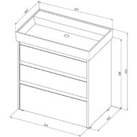 Aquanet Тумба под умывальник Nova Lite 75 302474 (дуб рустикальный) Image #9