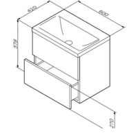 AM.PM Тумба под умывальник 60 M90FHX06022WG Image #3
