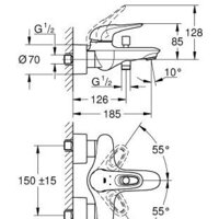 Смеситель Grohe Eurostyle 33591003 - Превью изображения №2 — Интернет-магазин Your Sale