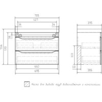 Volna Тумба под умывальник Lake 70.2Y Image #10
