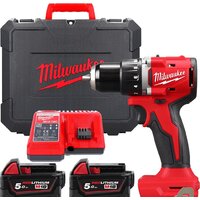 Milwaukee M18 M18BLDDRC-502C 4933492835 (с 2-мя АКБ 5 Ач, кейс) Image #1