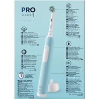 Комплект электрических зубных щеток Oral-B Pro Series 1 D305.523.3H (2 шт, черный/бирюзовый) - Превью изображения №6 — Интернет-магазин Your Sale