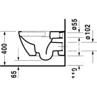 Duravit Rimless Happy D.2 2222090000 (без сиденья) Image #4