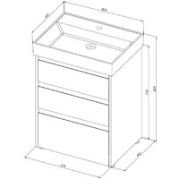 Aquanet Тумба под умывальник Nova Lite 60 302471 (дуб рустикальный) Image #9