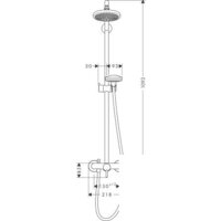 Hansgrohe Croma 100 Showerpipe (27154000) Image #3