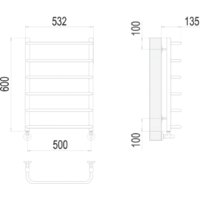 TERMINUS Стандарт П6 500x600 нп (хром) Image #3