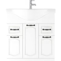 Домино Тумба под умывальник Классика 80 Rich с 2 верхними ящиками Image #4